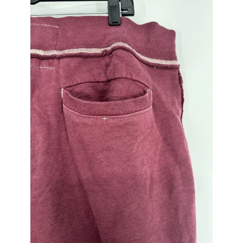 True Religion Baggy Sweatpants Straight Leg Mens 2XL Burgundy Fleece‎ Maroon #56